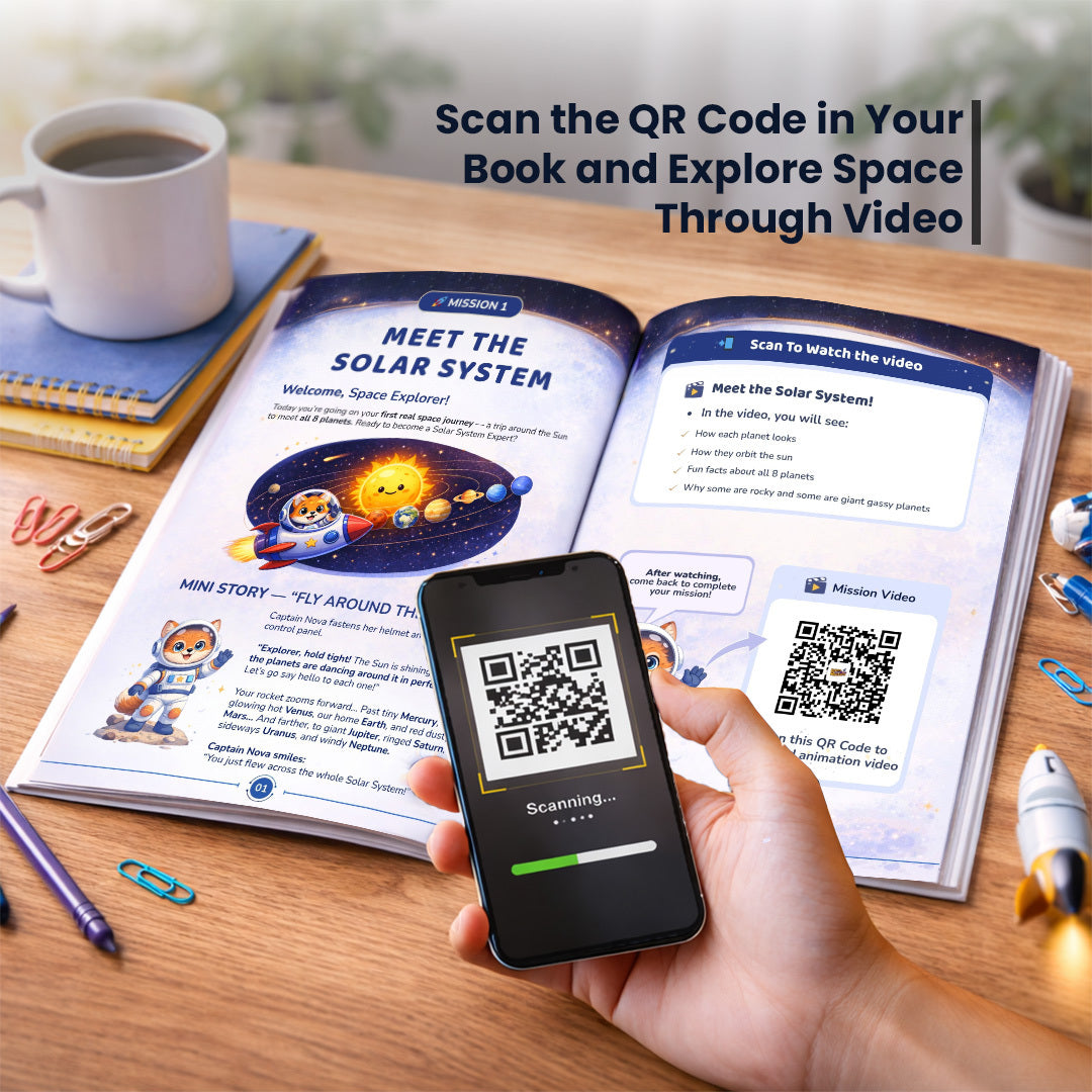 The Ultimate Space Explorer Workbook - QR enabled learning