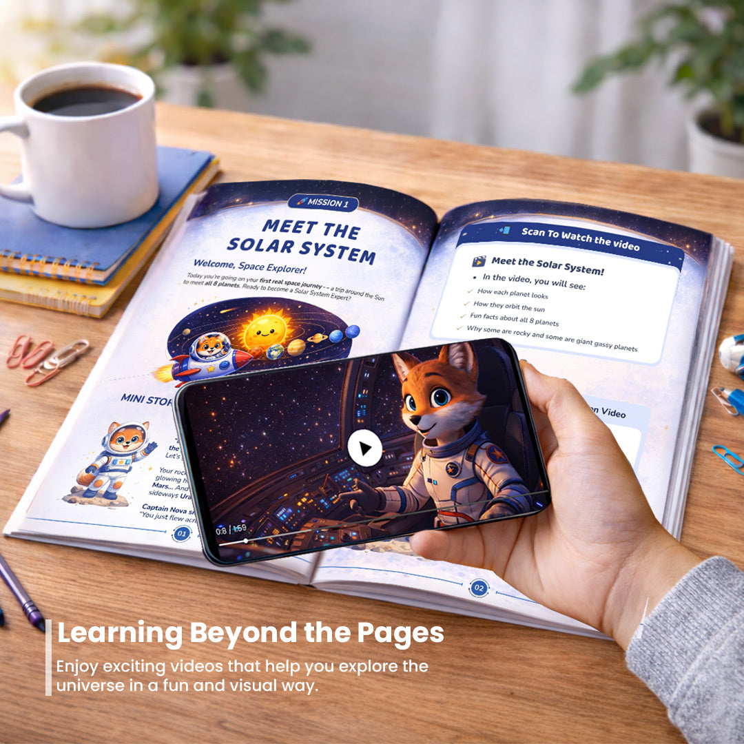 The Ultimate Space Explorer Workbook - QR enabled learning